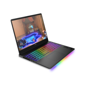 HP Omen Max 16 gaming laptop with RGB backlit keyboard